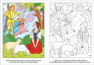 Coloriages histoire de Jeanne d‘Arc